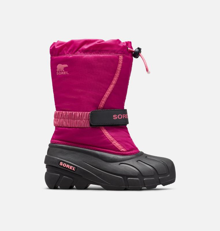 Kids Snow Boots Pink/Black - Sorel Youth Flurry™ - 927436-XHP